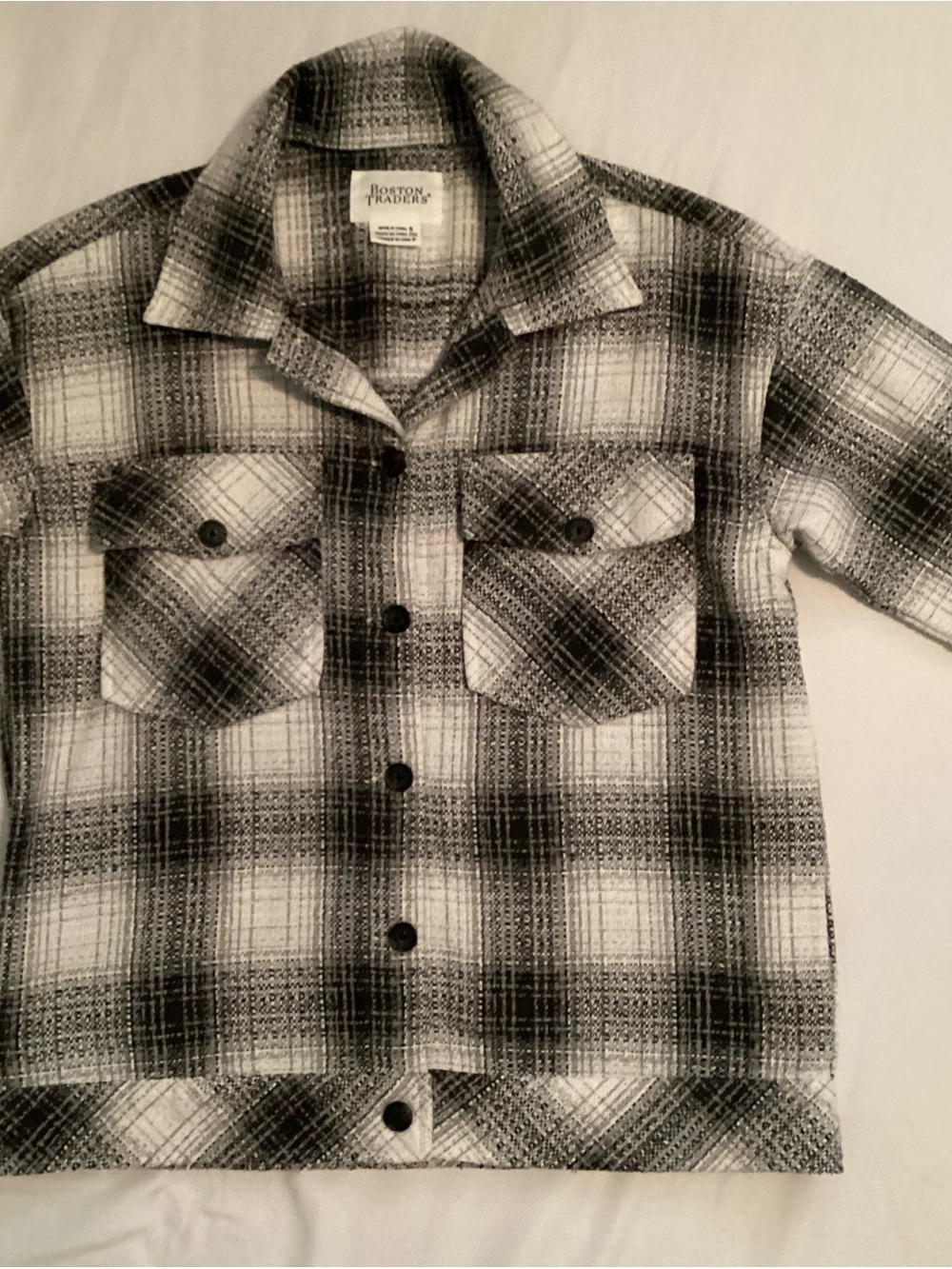 Boston Traders Ladies Plaid Jacket Coat Size S